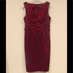 Adrianna Papell Embellished MIDI Dress size 8